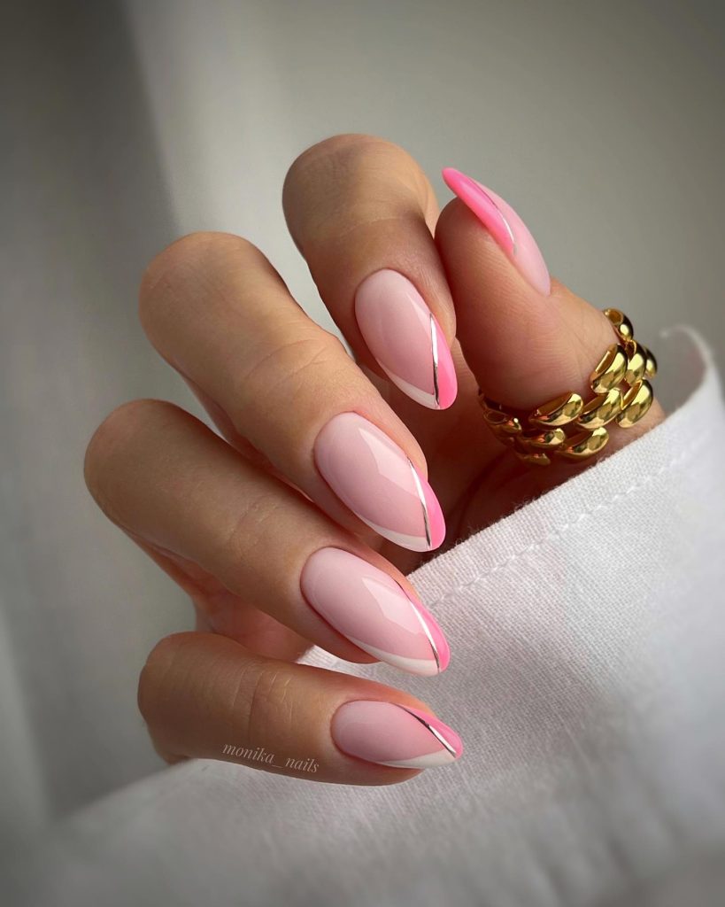 Beige French Manicure