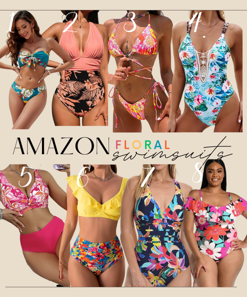 Best Amazon Swimsuits for Women-Amazon Floral Swimsuits