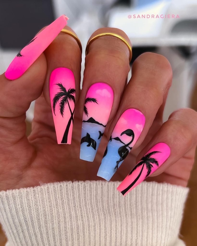 beach nail art