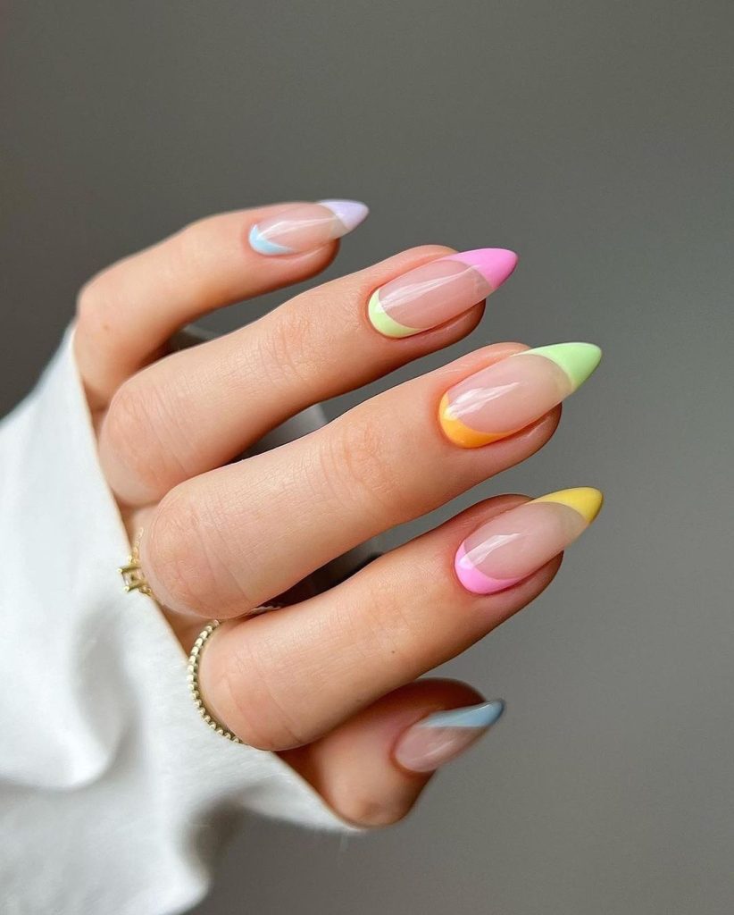 reverse french tip nails