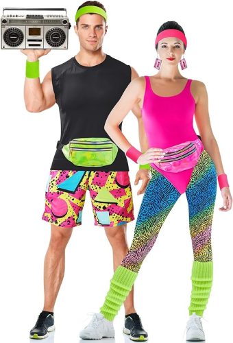 80s Workout Halloween Couple's Costume