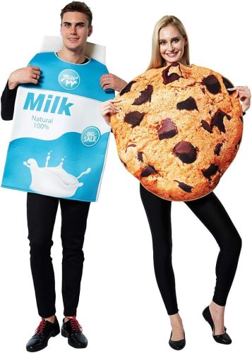 Cookies and Milk Carton Halloween Couple's Costume