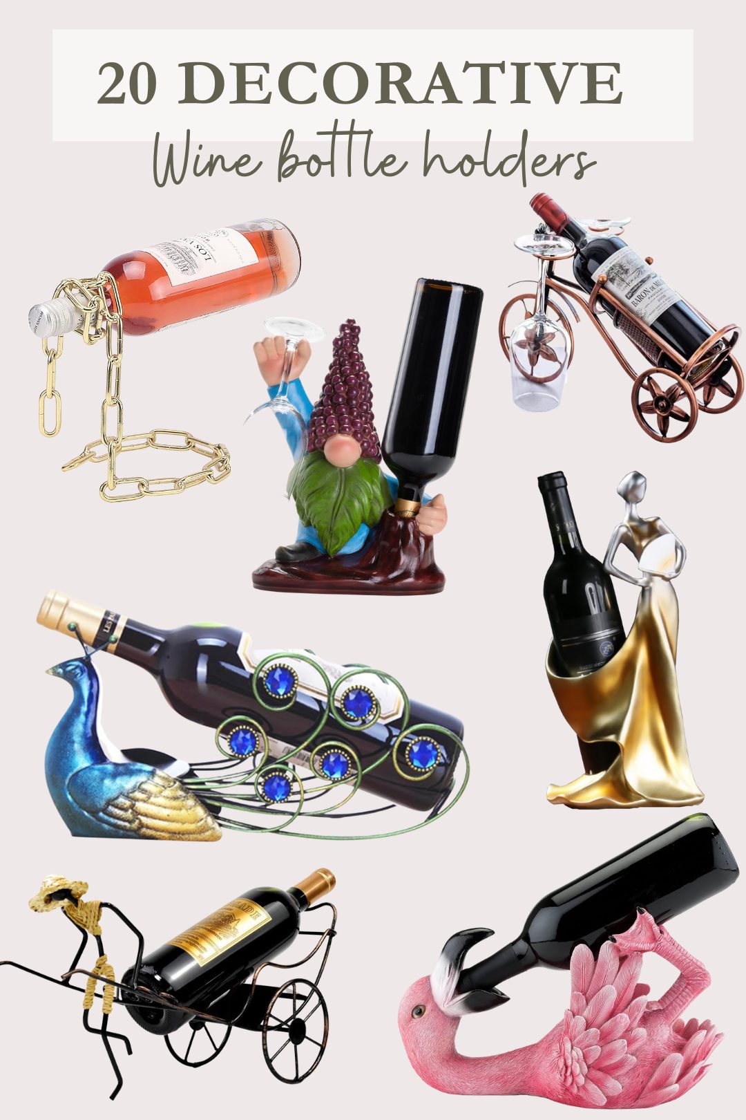 Decorative Wine Bottle Holders 
