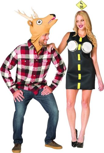 Deer in Headlights Halloween Couple's Costume