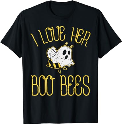I Love Her Boo Bees T-Shirt