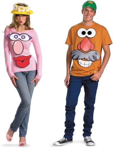 Mr. and Mrs. Potato Head Halloween Couple's Costume Kit