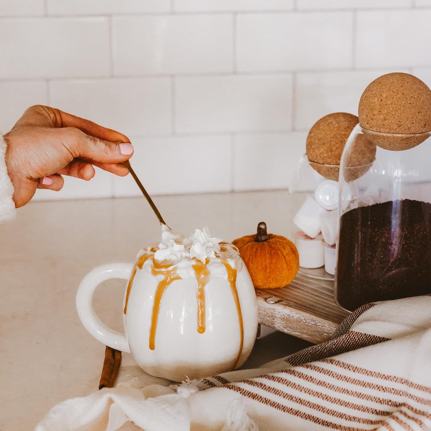 cozy fall morning routine