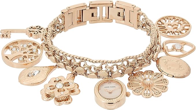 Crystal Charm Bracelet Watch