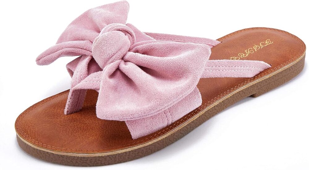 Pink Bow Sandals for Women