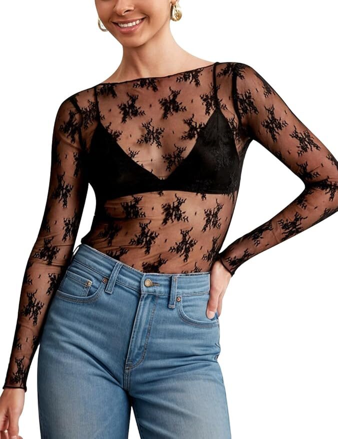Sheer Going Out Tops