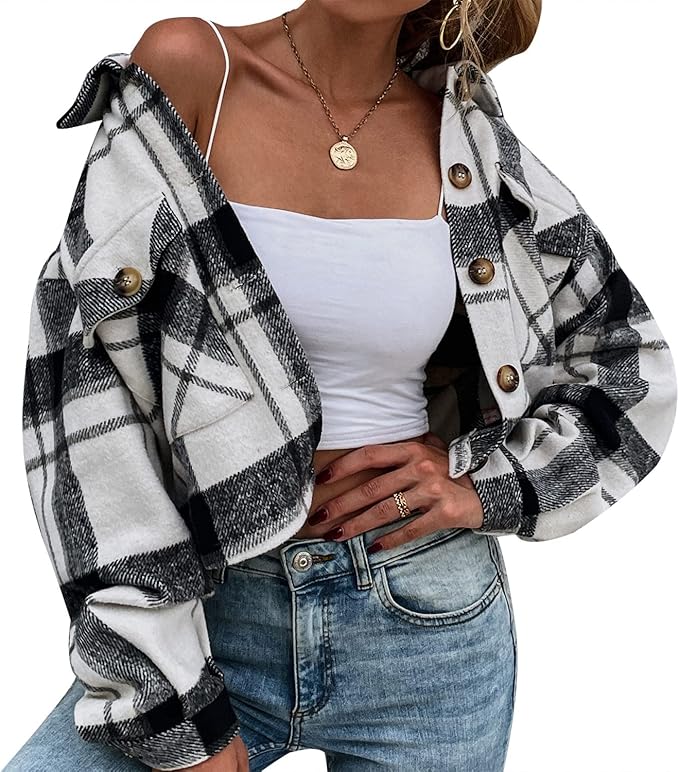 cropped corduroy shacket