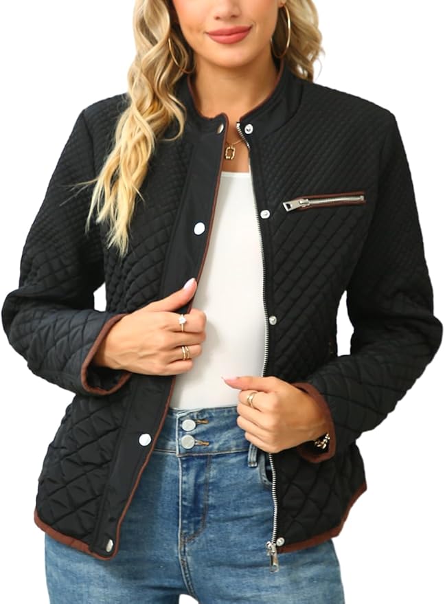 lightweight quilted puffer jacket