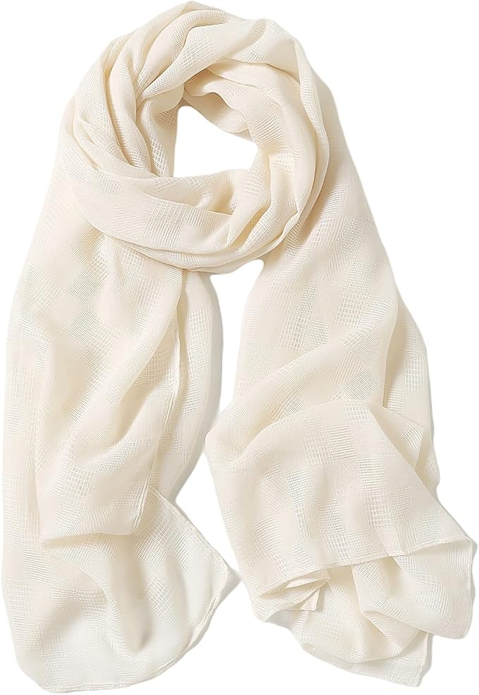 lightweight cotton feel scarf wrap