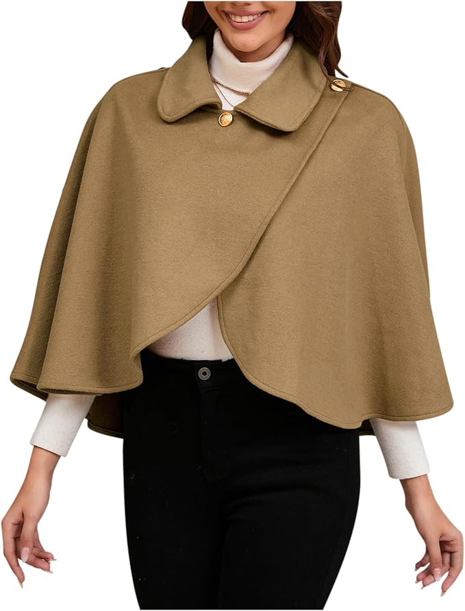 Cropped Cape Cover Up Jacket