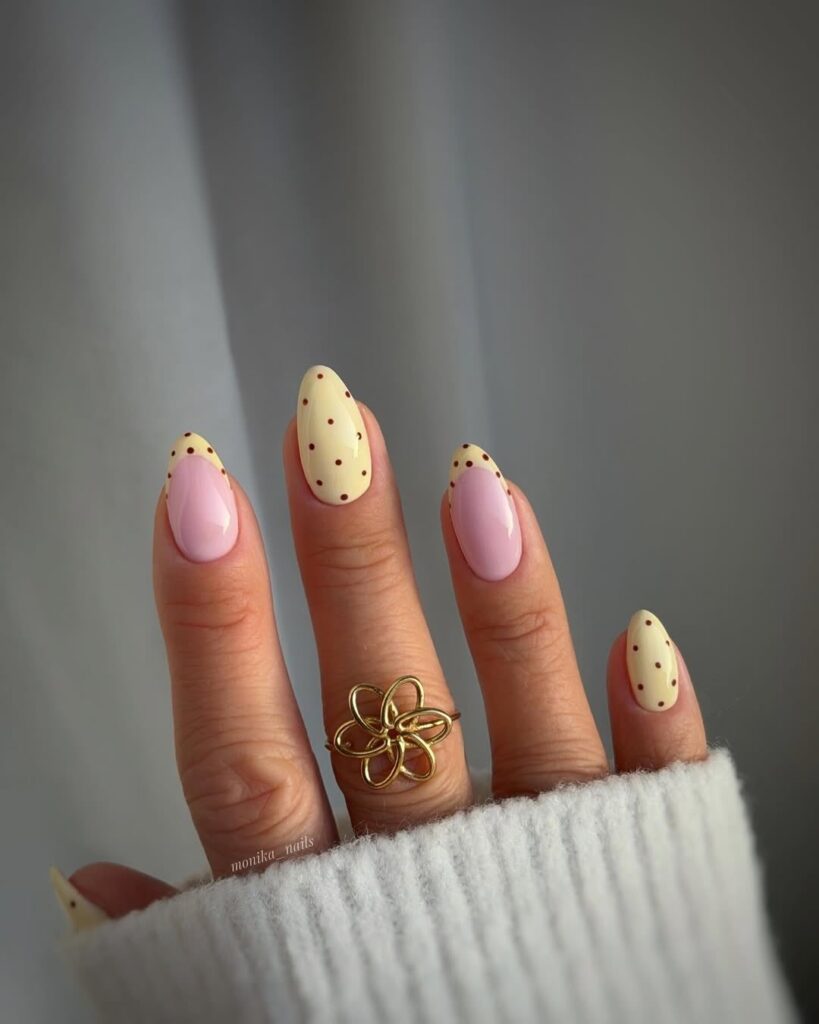 polka dot nails
