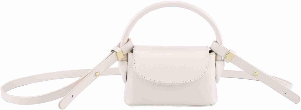 white mini handbag