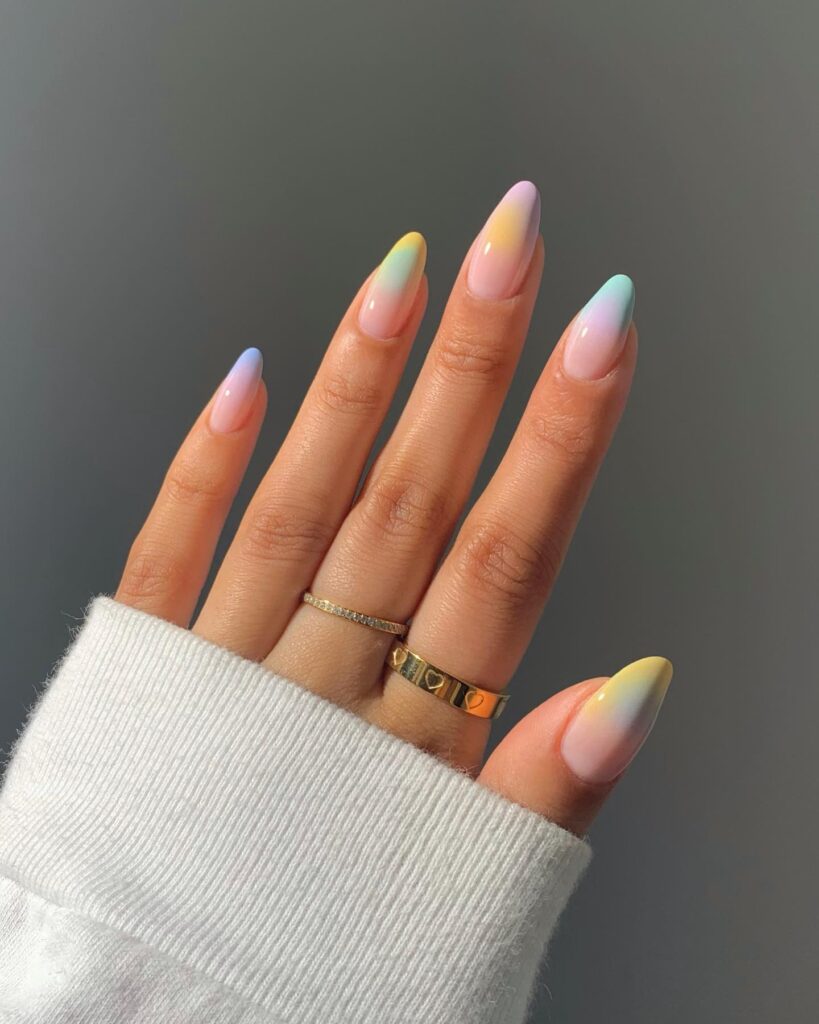 Aura Pastel Nails