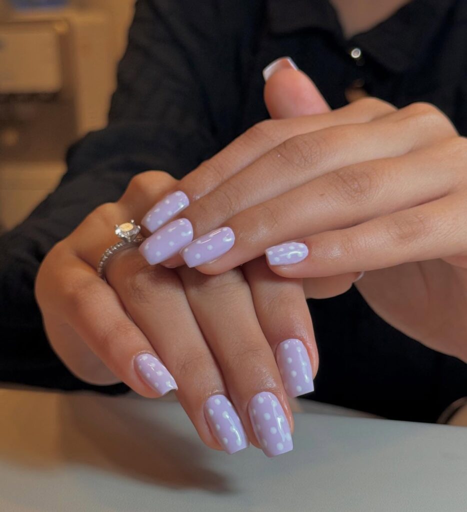 Pastel Polka Dot Nails