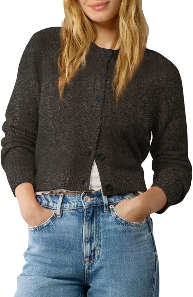 Wardrobe Staple Cropped Cardigan Sweater