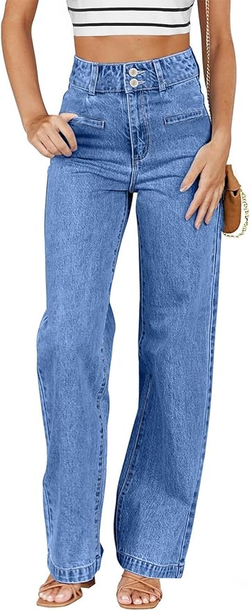 Wardrobe Staple Blue straight Leg Jeans