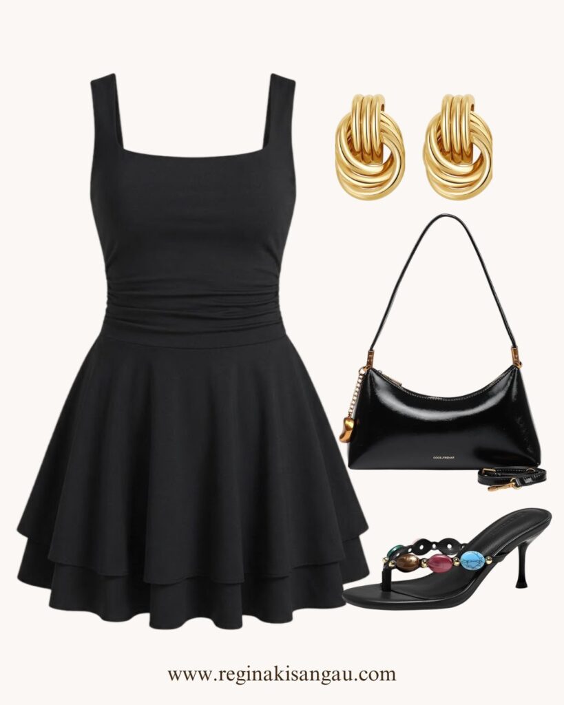 kitten heels outfit summer dress