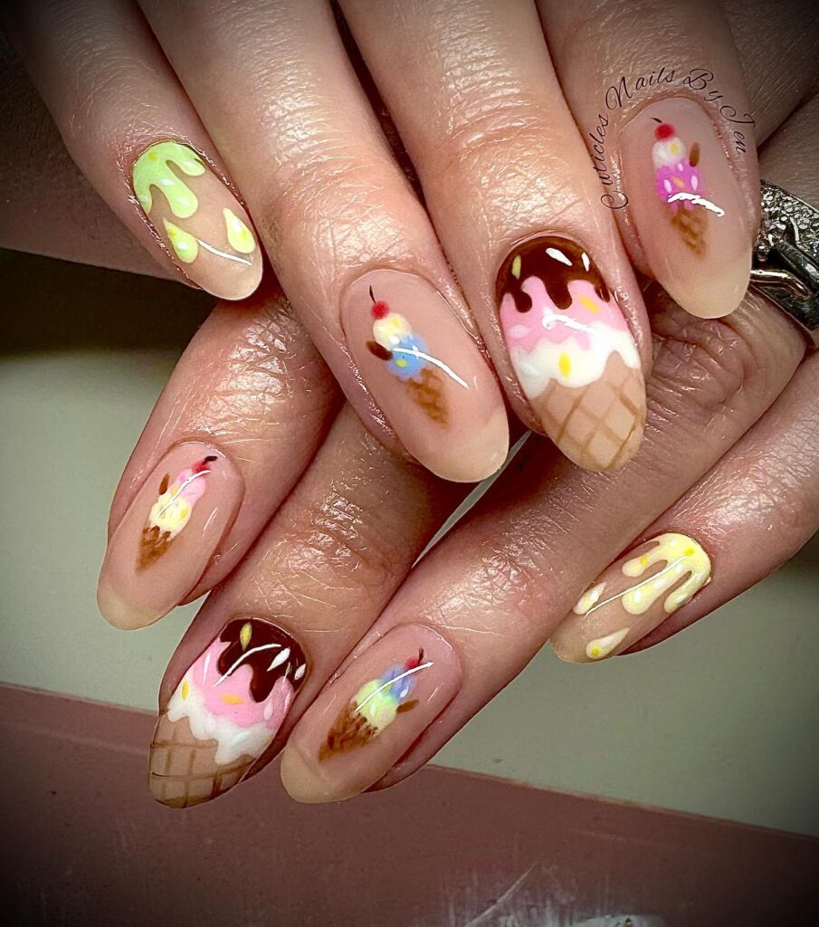 ice cream nails